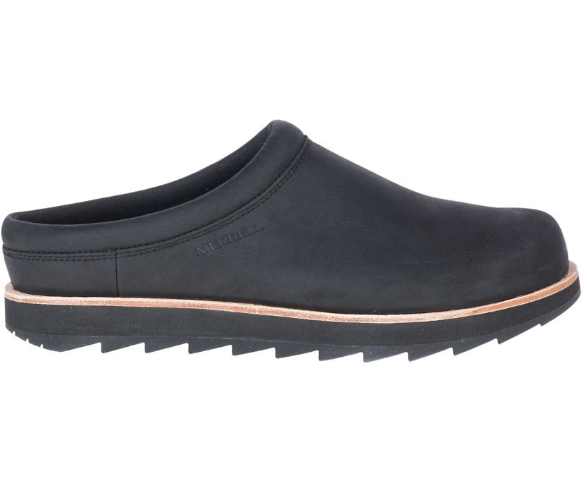 Buty Merrell Juno Clog Leather - Slip Ons Męskie Merrell - Czarne [AROYD-7904]